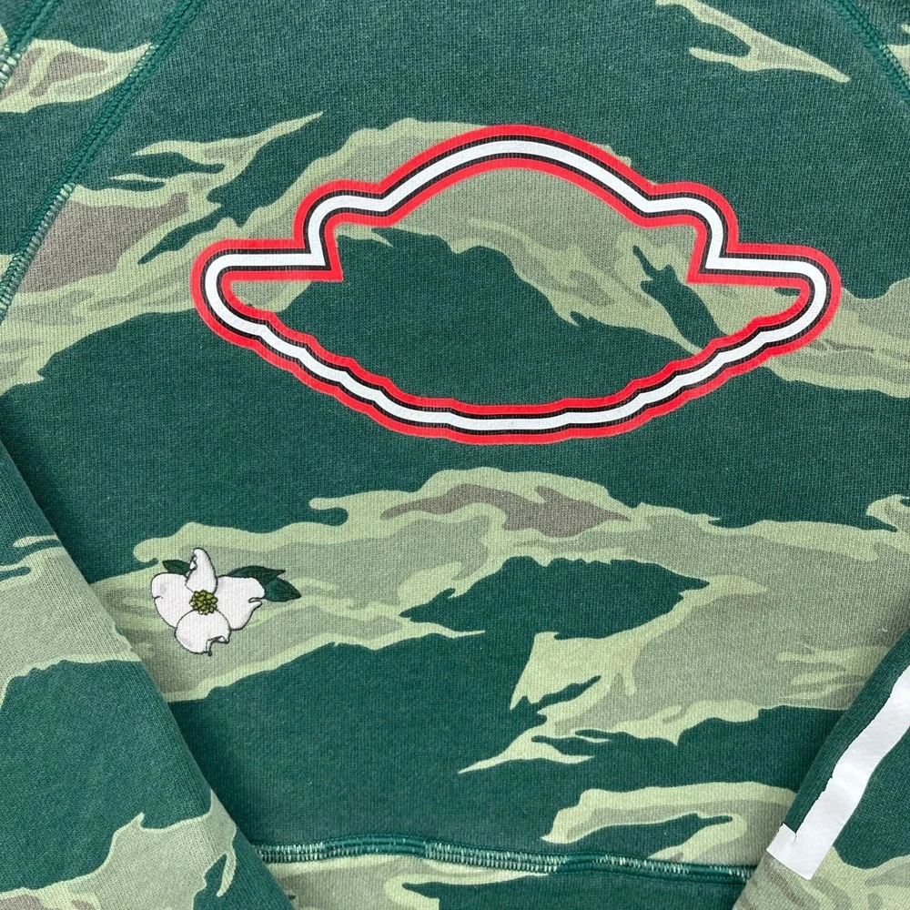 Jordan Kids Large 12-13 Green Camo Pullover Hoodie Sweatshirt Athletic‎
